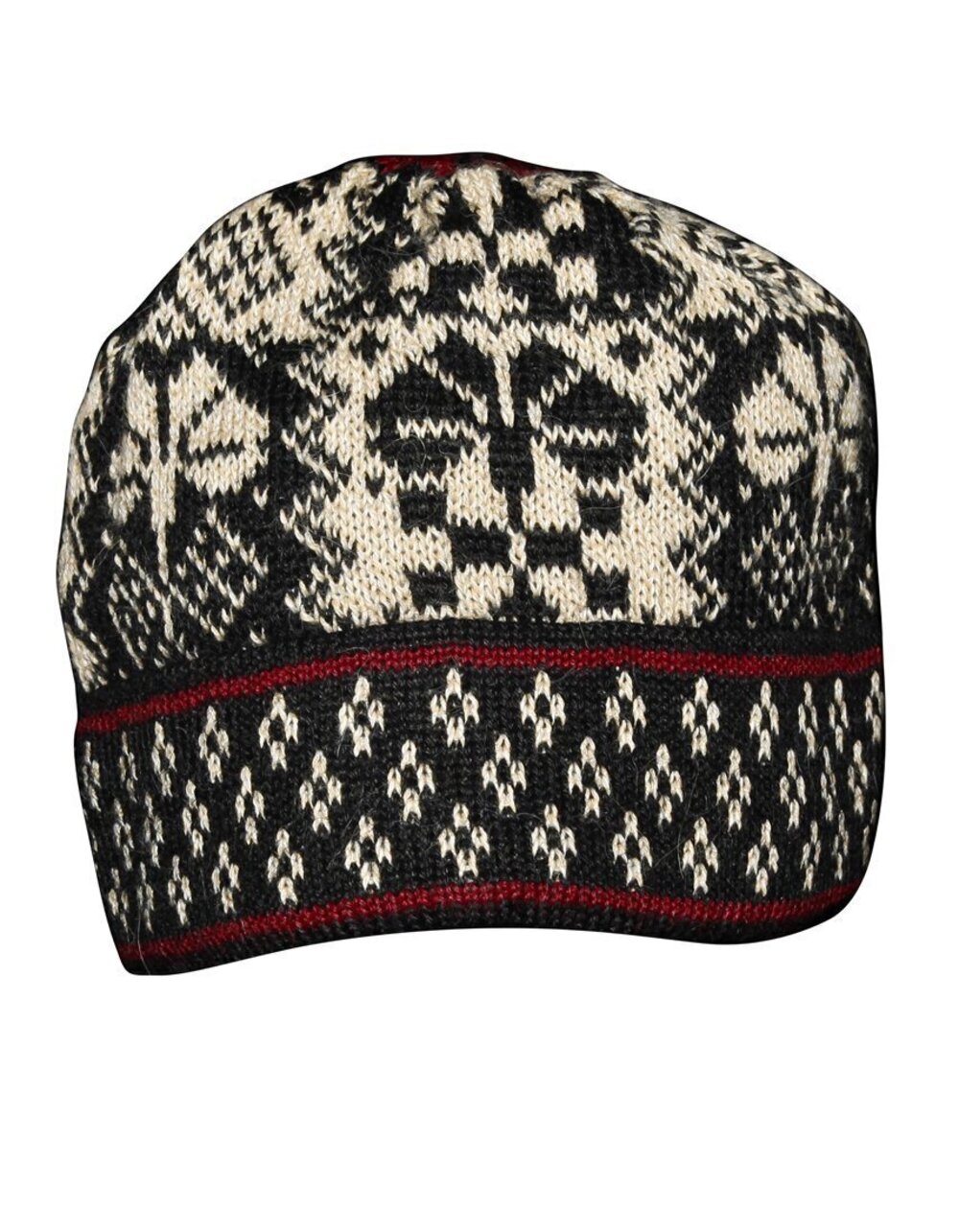 1484 Alpaca Wool Hat Knit Unisex Beanie Winter Verbier Large